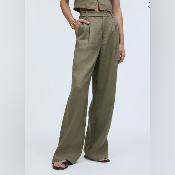 Madewell "The Harlow" Linen Pant NWT - Picture 2 of 11